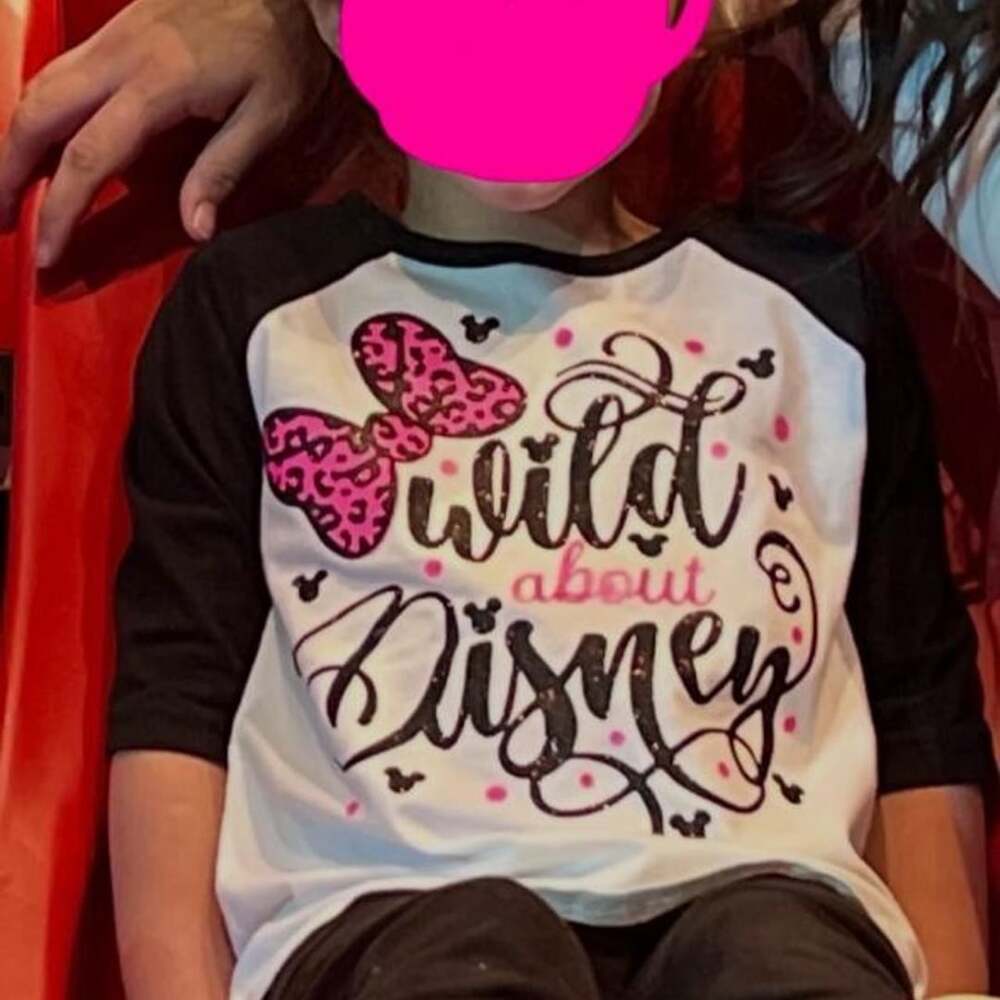 Creations of Grace Wild About Disney Baseball Shirt Size 3T